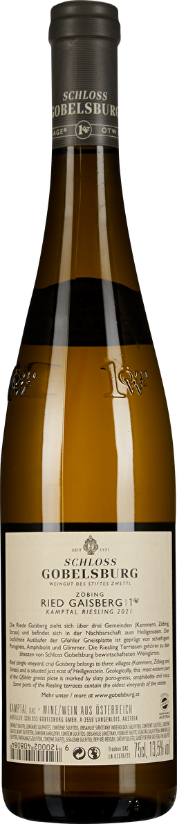 Schloss Gobelsburg Riesling Ried Gaisberg 1ÖTW Erste Lage 2021