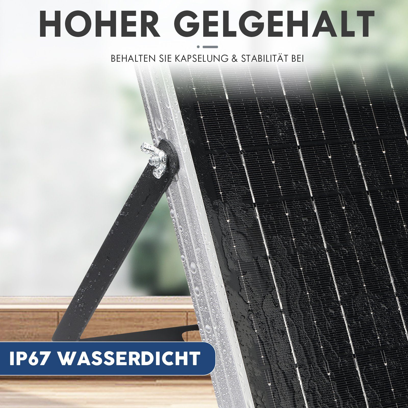 oyajia Solaranlage 60 Watt 18V Solar Set 10A Laderegler Montagewinkel Solaranlage Kit, inkl. 2x 30W Solaranlage Balkonkraftwerk Aluminiumrahmen Photovoltaik