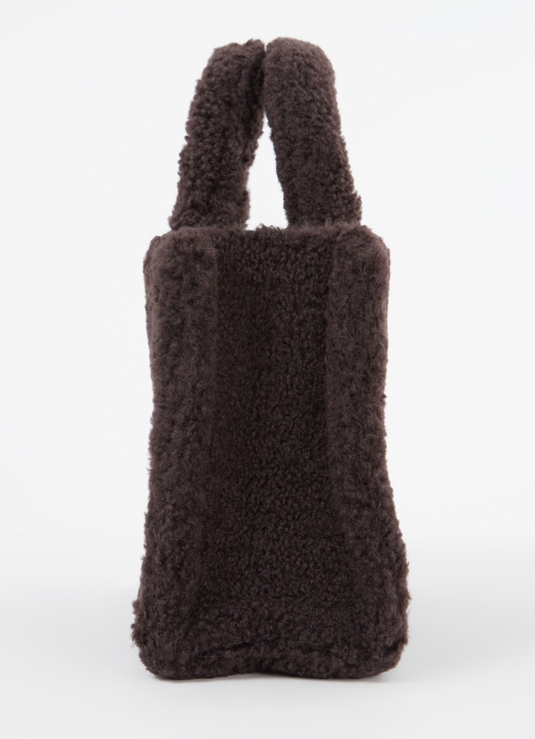 SAMSØE SAMSØE Betty Mini teddy handbag with detachable shoulder strap