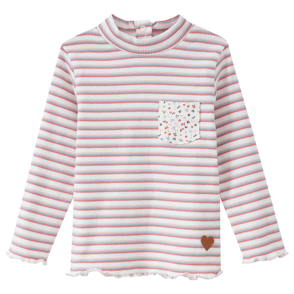 Baby Langarmshirt mit Stehkragen