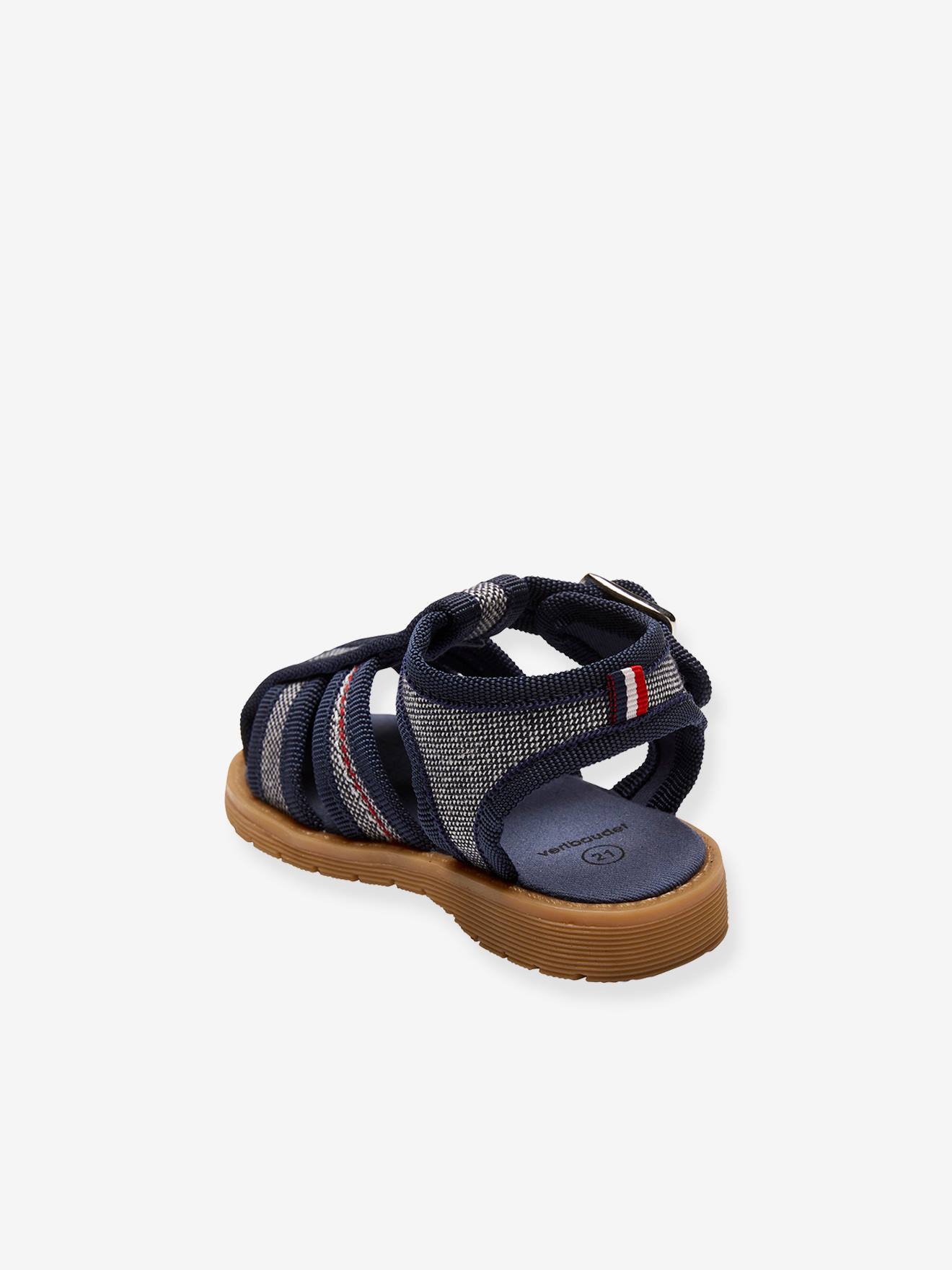 Vertbaudet Baby Stoff-Sandalen - blau