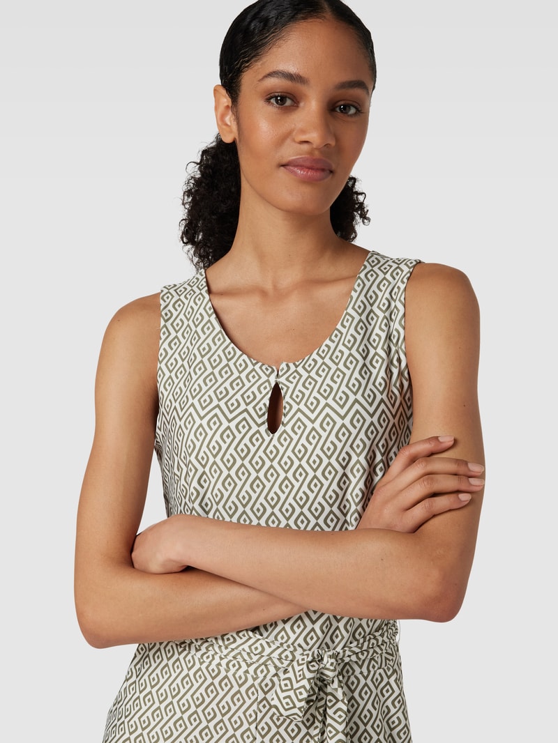 Jumpsuit mit Allover-Muster in grün