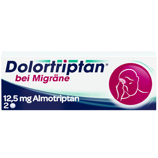 DOLORTRIPTAN bei Migräne Filmtabletten  2 St  Filmtabletten