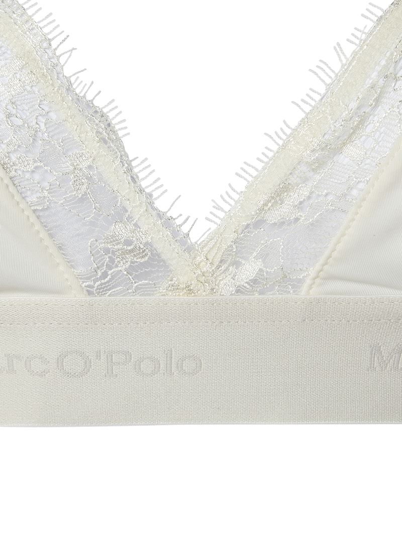 Bustier aus Mikrofaser mit Spitze in offwhite