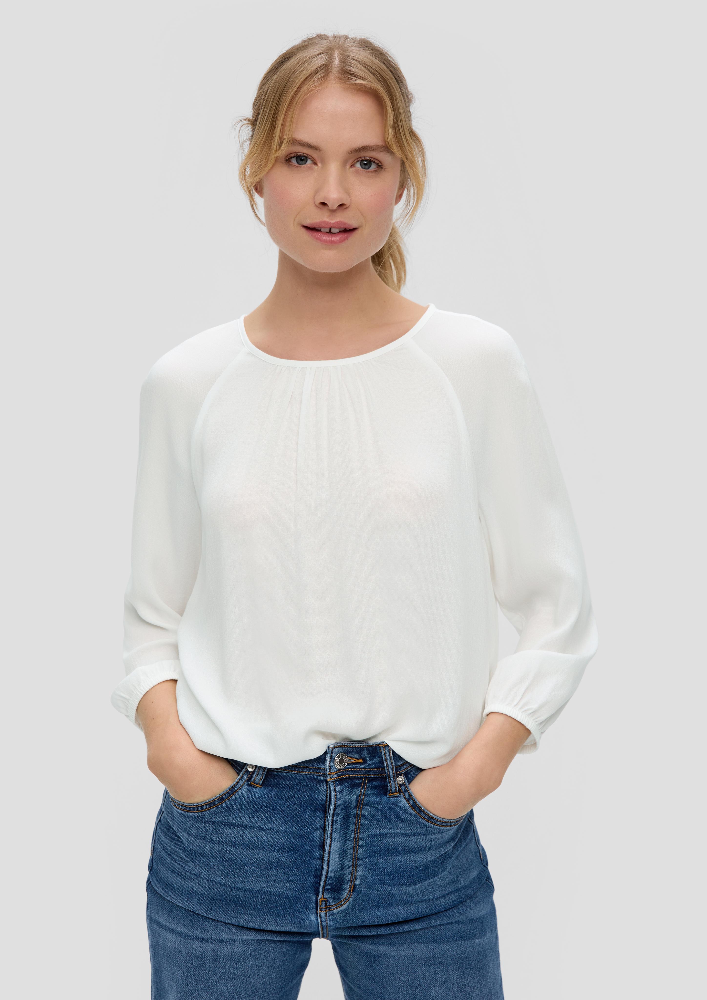 Jacquard-Bluse aus reiner Viskose  2145166-0210