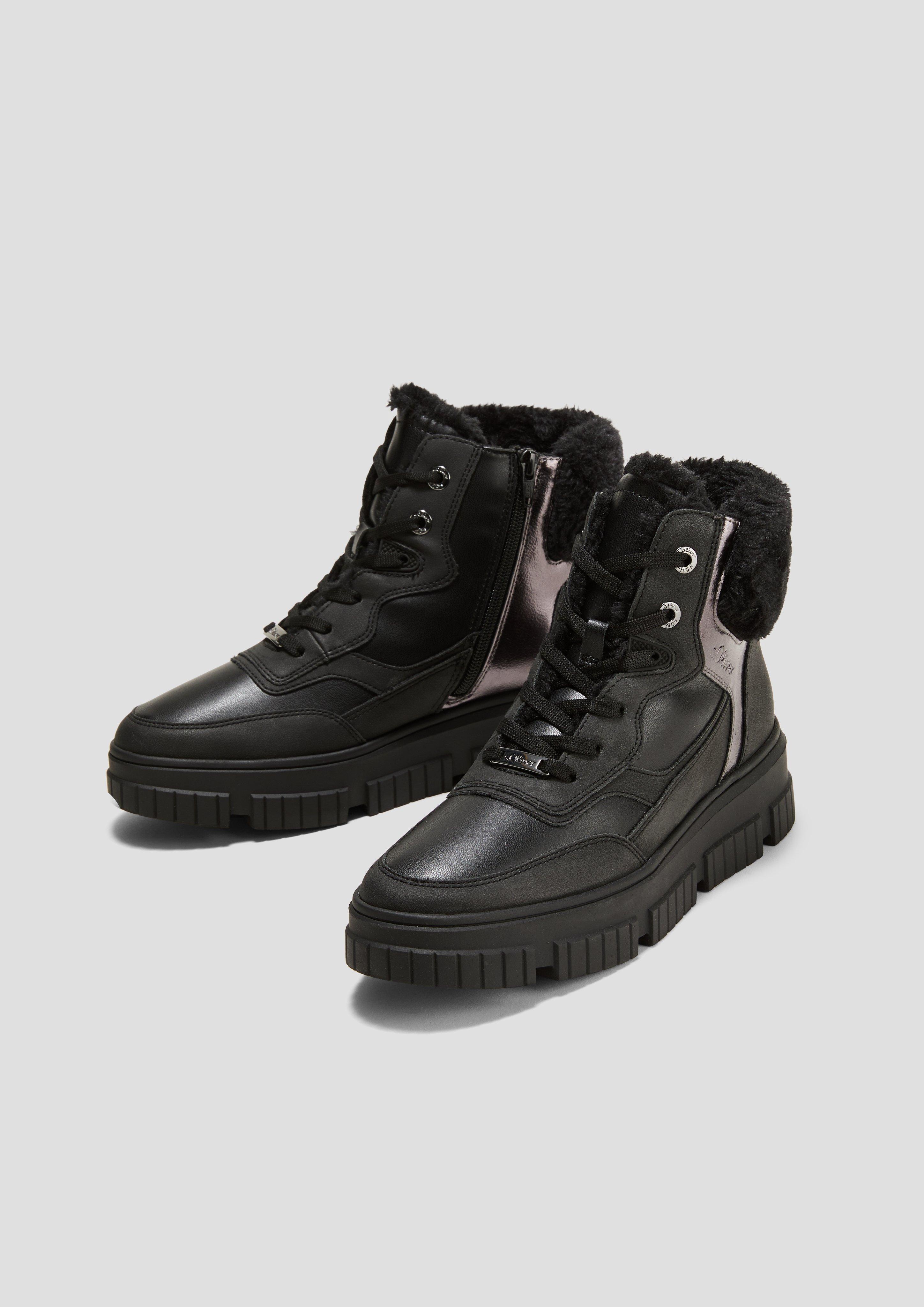 Boots im Materialmix  6008559-098