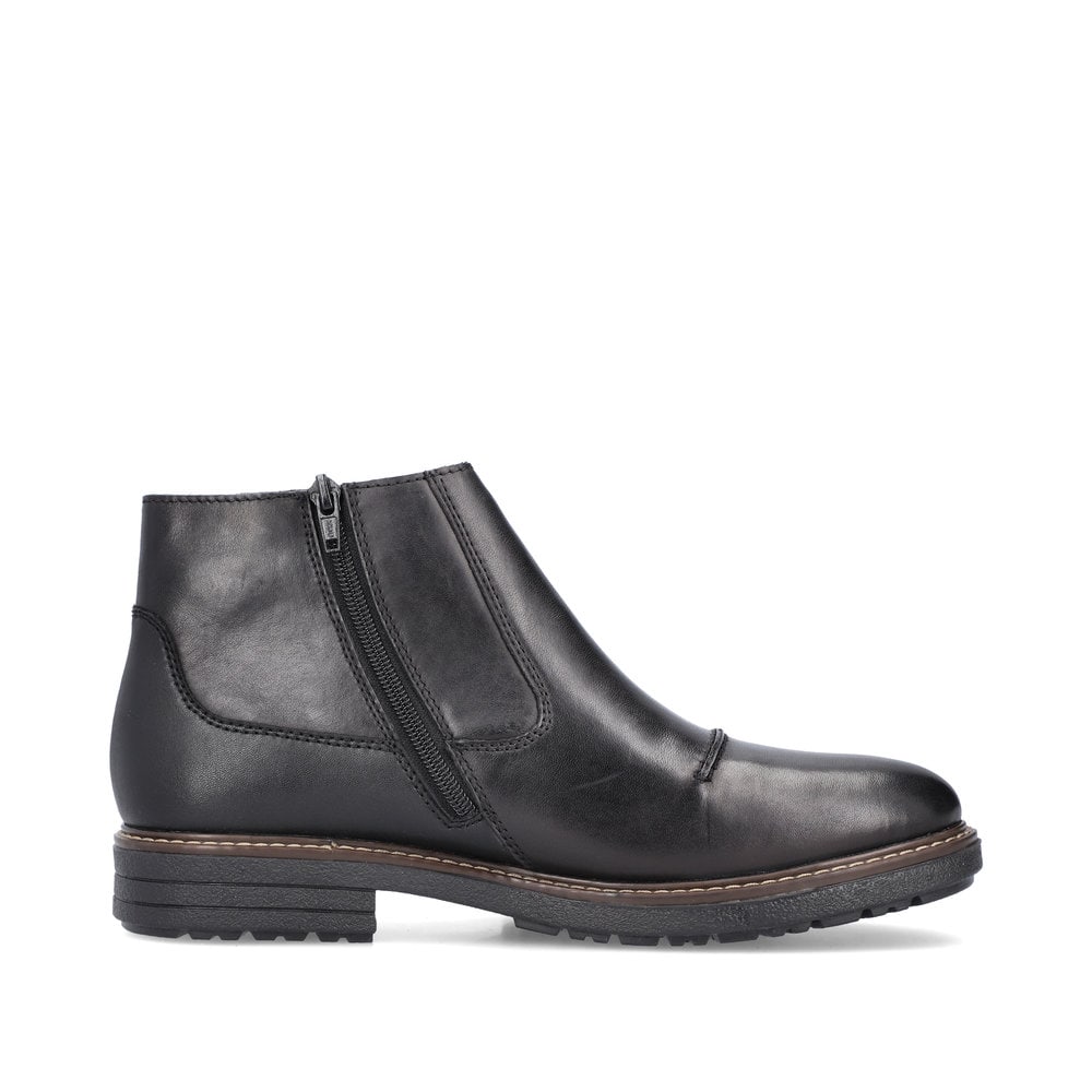 Rieker Herren Kurzstiefel glanzschwarz