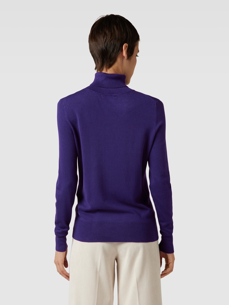Longsleeve mit Rollkragen in purple