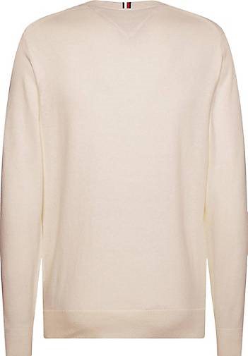 TOMMY HILFIGER Herren Strickpullover Rundhals Baumwolle/Kaschmir Regular Fit
