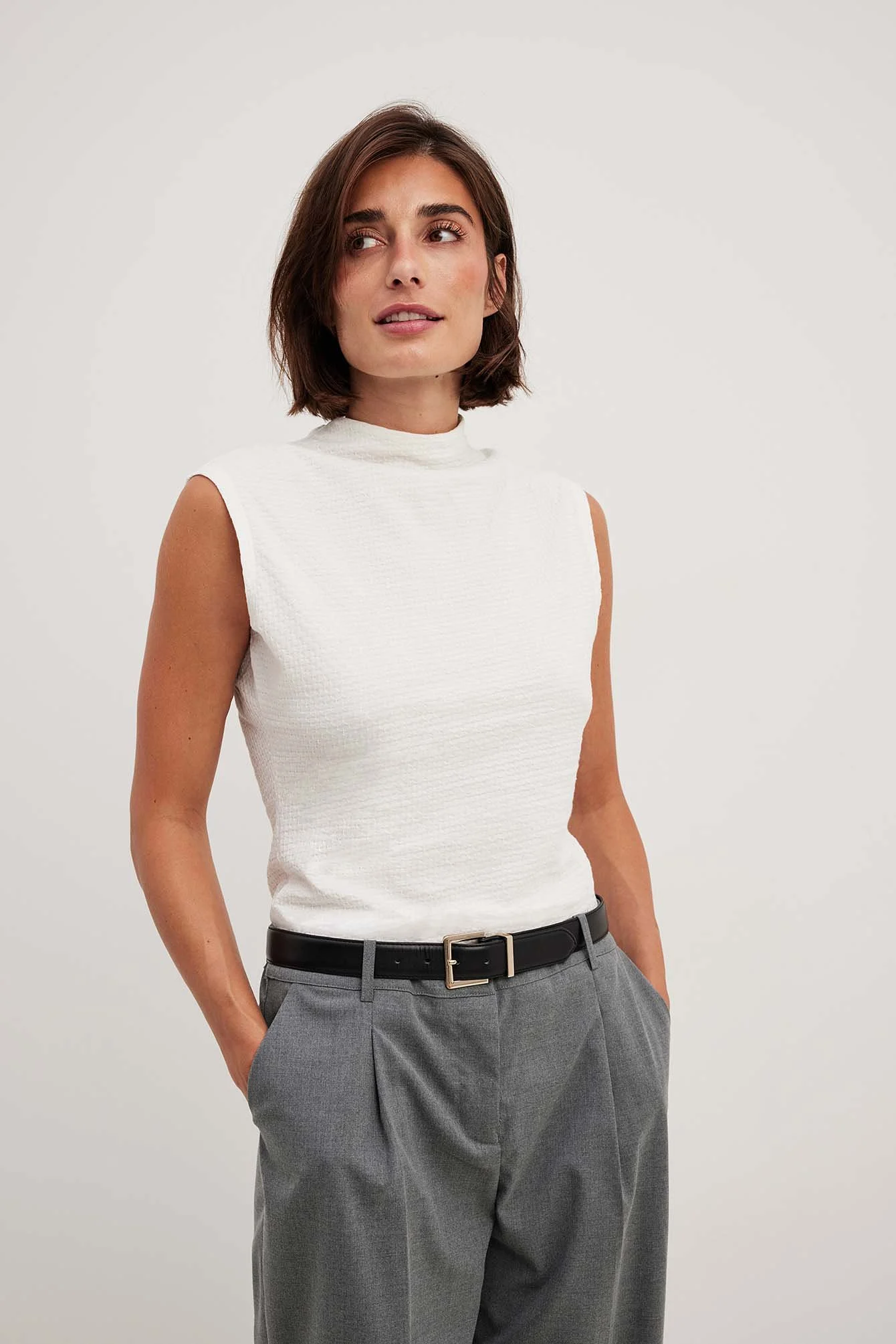 Strukturiertes Jersey-Top