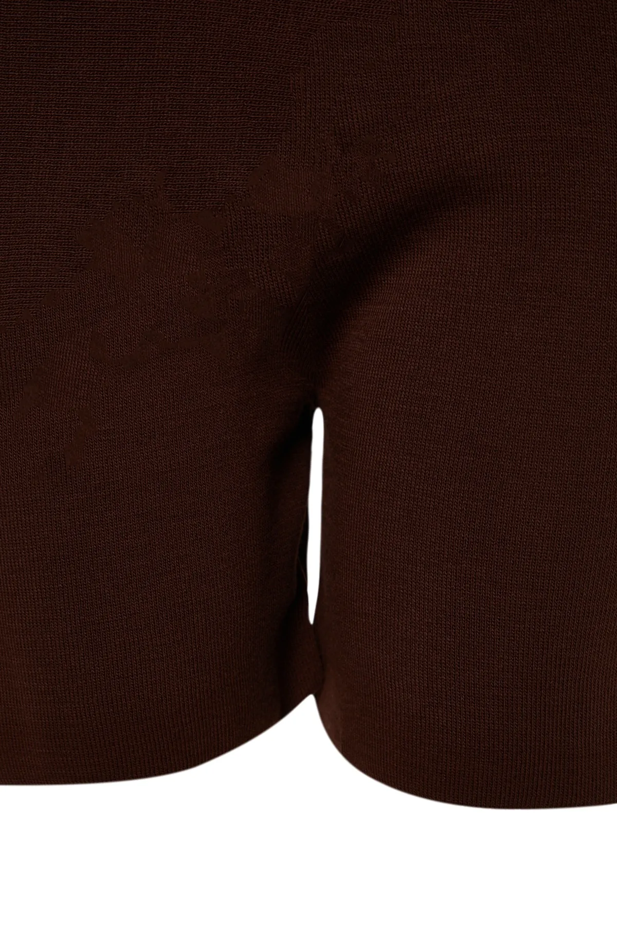 Trendyol Curve  Dunkelbrauner Mini-Strick-Shorts-Rock TBBAW23AZ00053