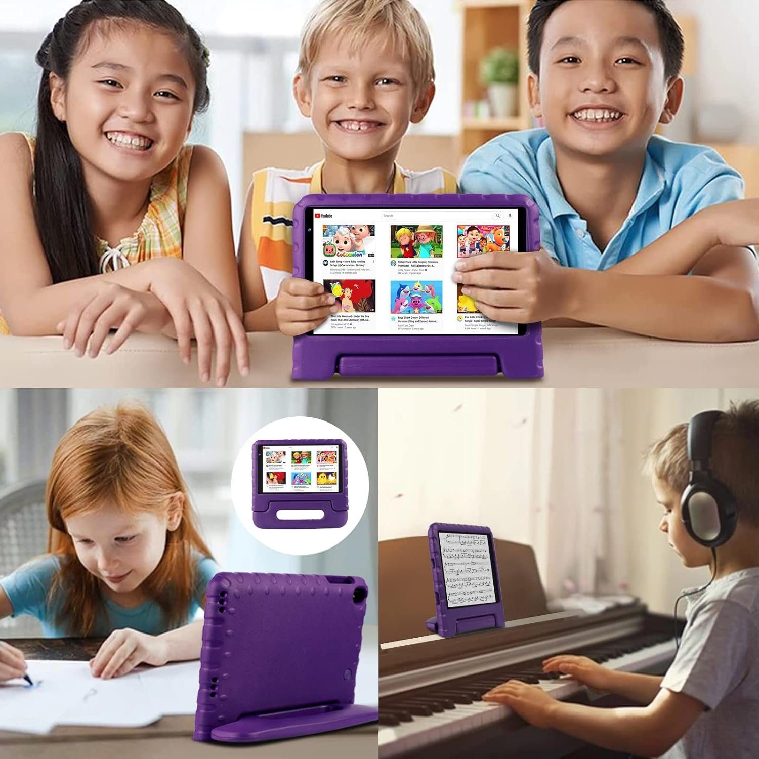 FACETEL Kids Tablet mit Quad Core, Play Store, FACETEL Augenschutz Tablet (8
