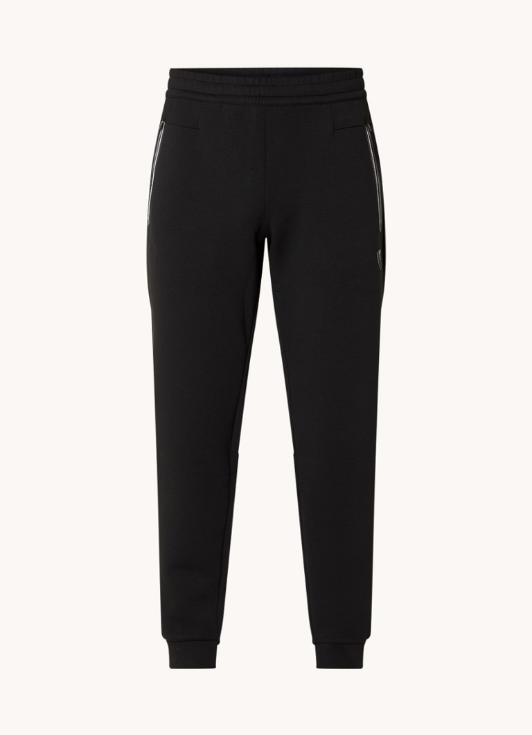Pantaloni sport, conici, cu sigla Emporio Armani