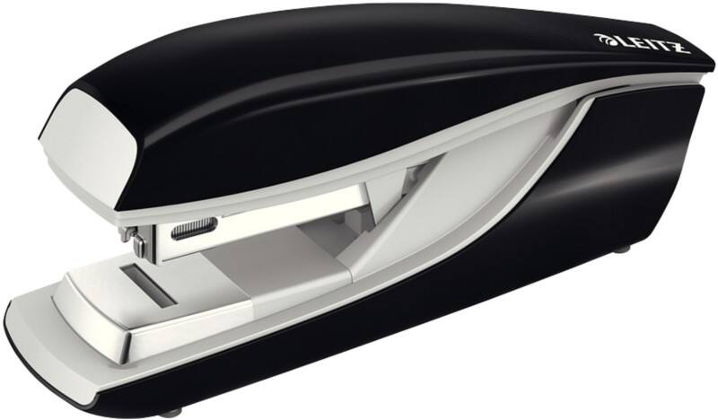 Leitz NeXXt Flachheftgerät 5505 Halbstreifen 30 Blatt Schwarz 24/6, 26/6 Kunststoff, Metall
