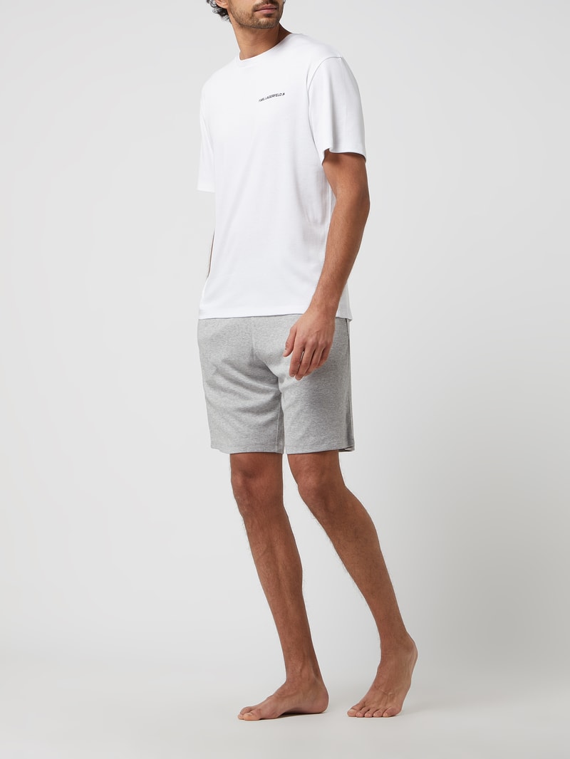 Sweatshirt mit Stretch-Anteil in mittelgrau meliert