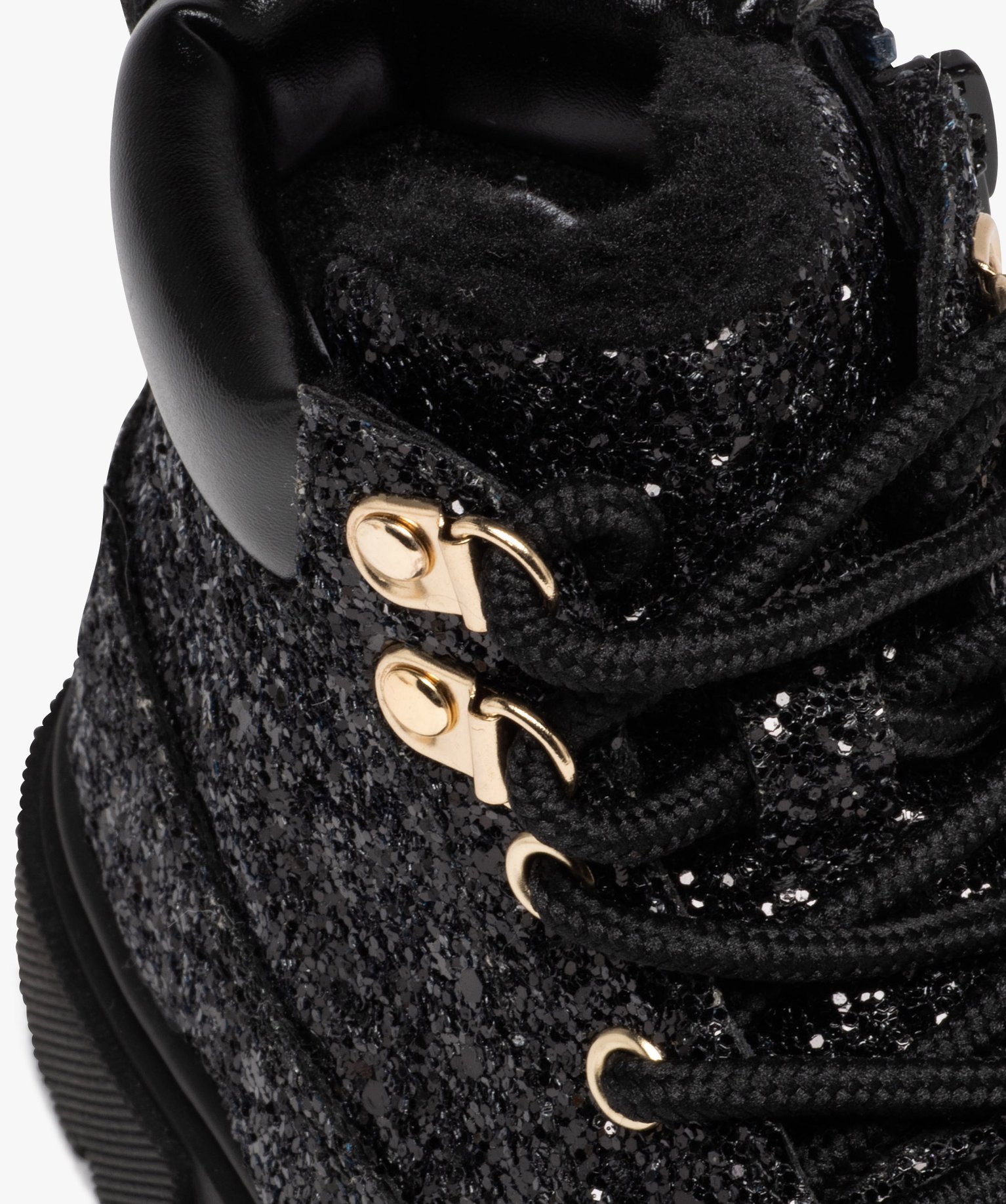 Boots fille à paillettes doublure chaude noir | GEMO