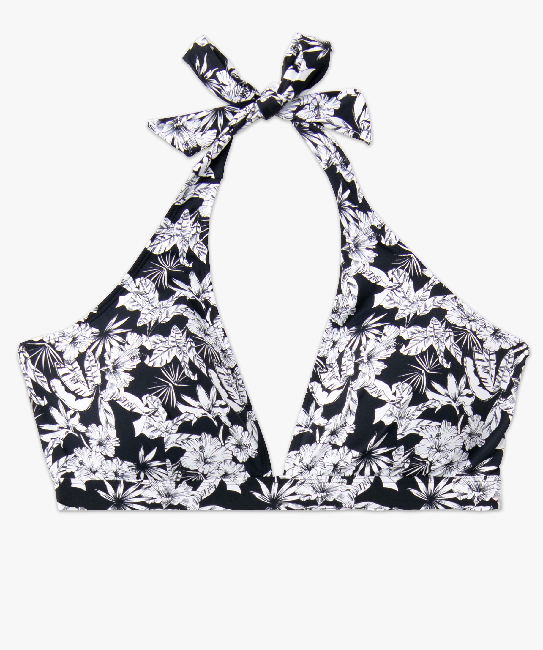 Haut de maillot de bain femme grande taille forme triangle f... imprime | GEMO