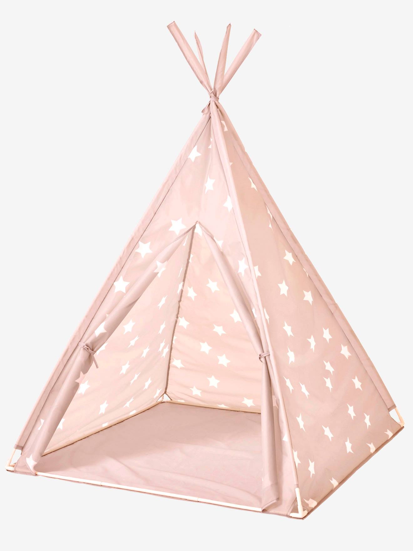 Vertbaudet Kinder Spielzelt, Tipi INKA - grau/sterne