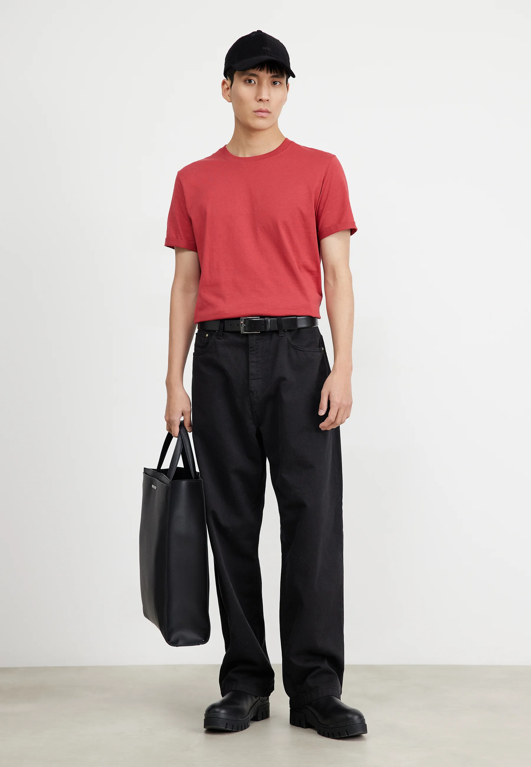 Calvin Klein Jeans BADGE TURN UP SLEEVE - Camiseta básica