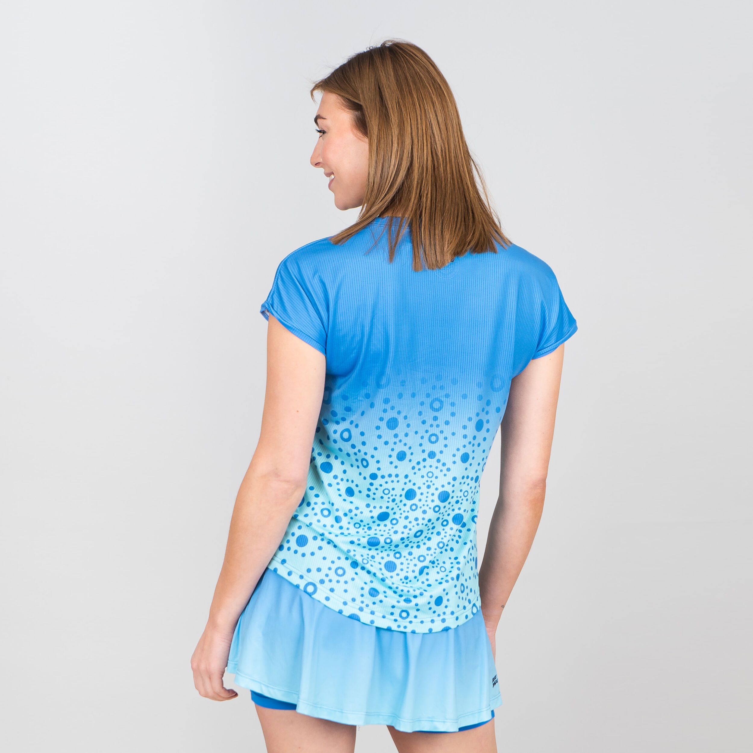 Colortwist Capsleeve T-Shirt Damen - Blau, Türkis
