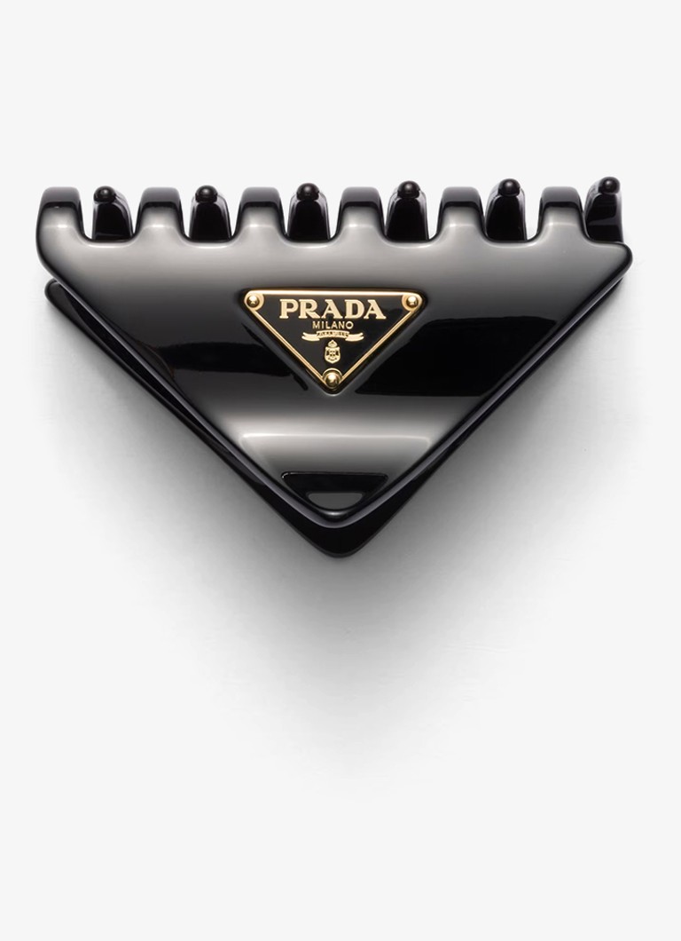 Fermaglio per capelli Prada con logo
