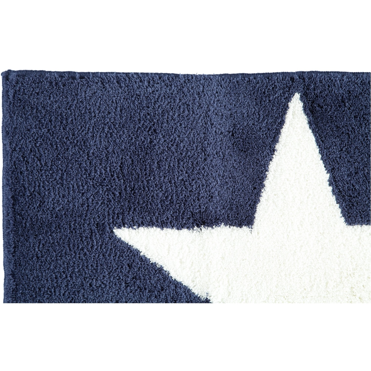 Rhomtuft Badteppiche STAR kobalt-weiss - 756