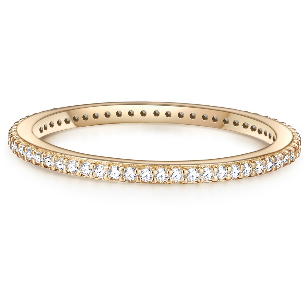 Glanzstücke München Bague en argent Argent sterling Oxyde de zirconium (CZ) en Or jaune Bague