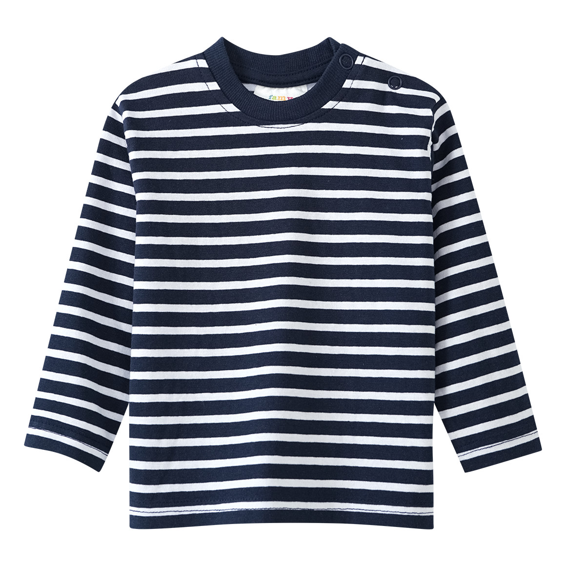 2 Baby Langarmshirts im Basic-Look