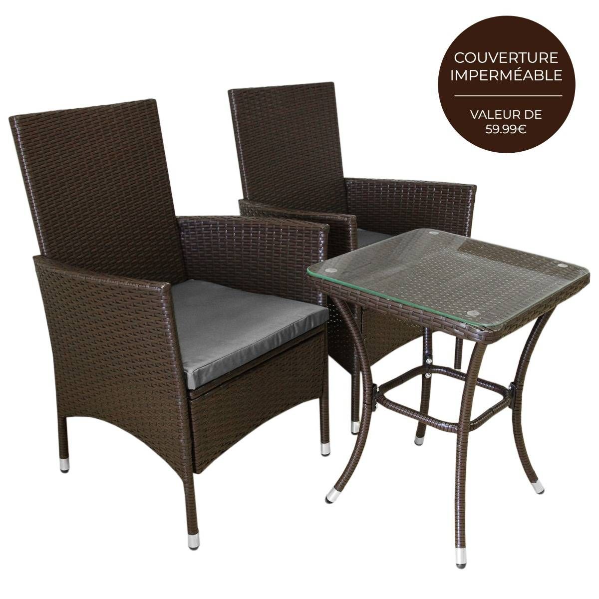 Monstershop Jarda 3-teiliges Bistro-Set