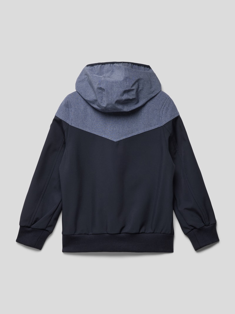 Jacke mit Reißverschlusstaschen Modell 'Reshamm' in marineblau