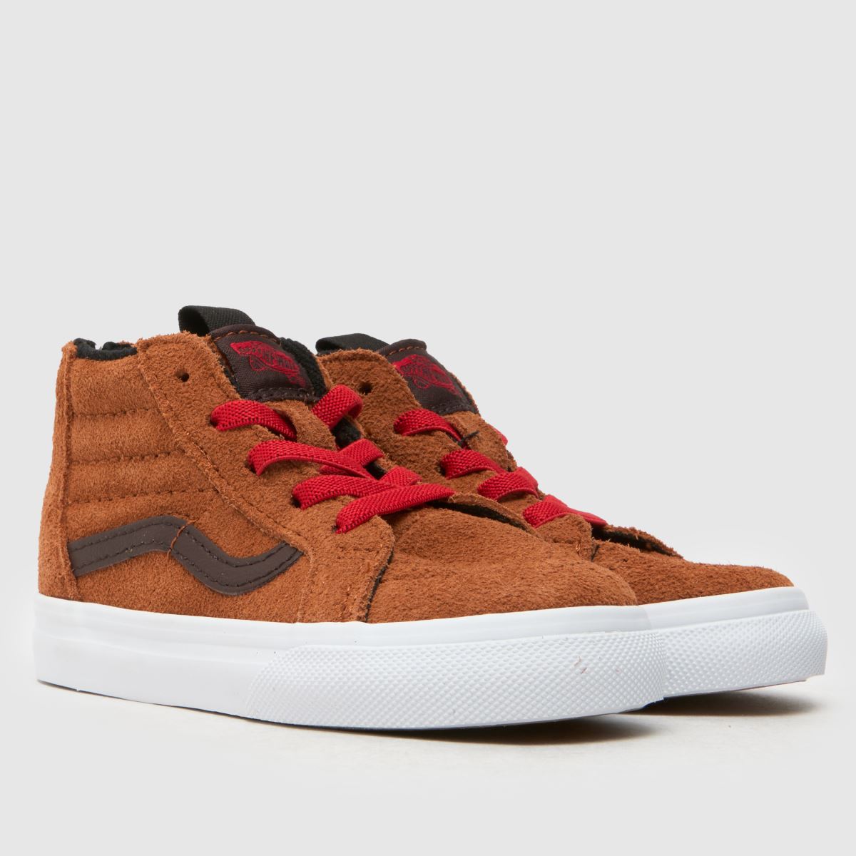 Vans bruna sk8-hi pojkar småbarnsskor