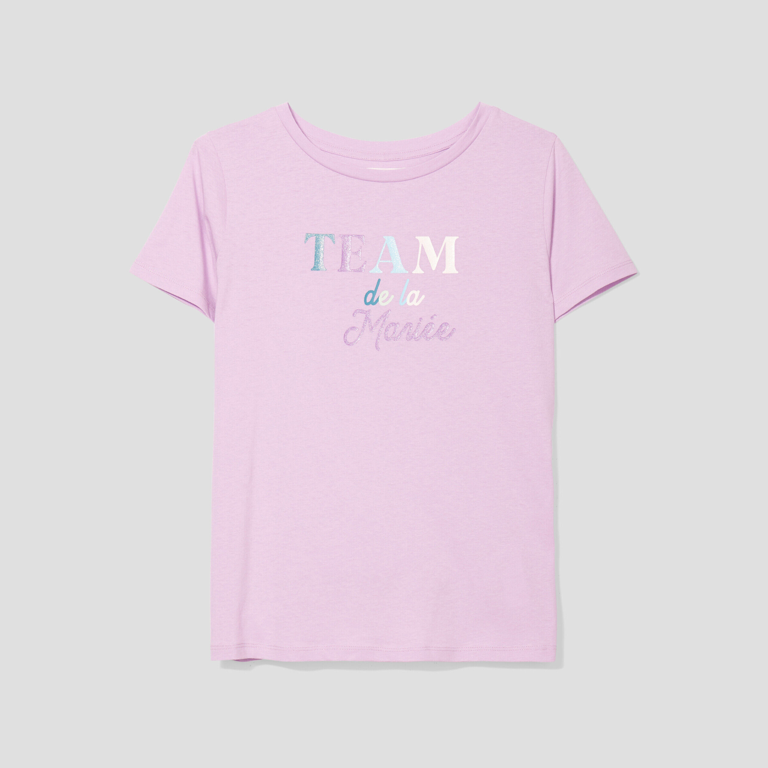 T-shirt à manches courtes mauve femme | Cache Cache