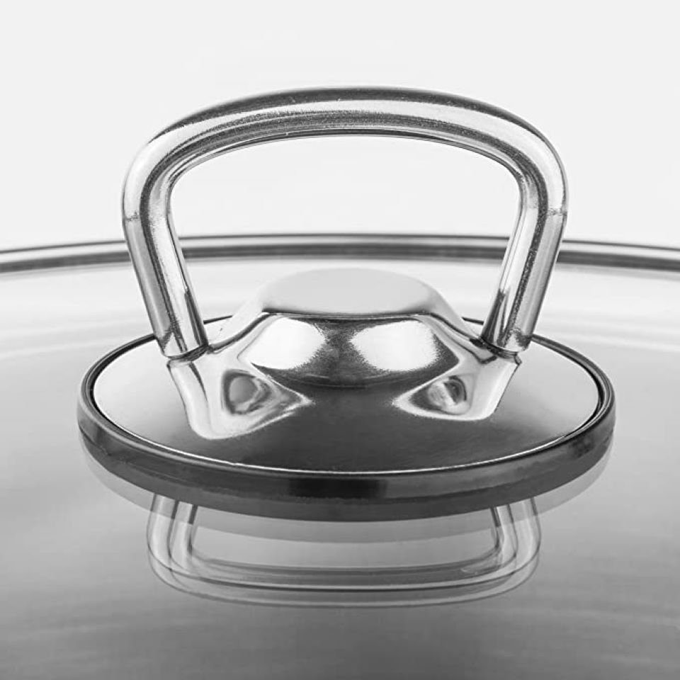bemus Kochtopf BenVita Edelstahltopf, Allzwecktopf 10 Liter, 15 Liter & 20 Liter, Edelstahl 18/10 (Jumbotopf mit Glasdeckel, (Weihnachten, Geburtstag, Geschenk Idee), Kaltmetallgriffe, Induktionsgeeignet