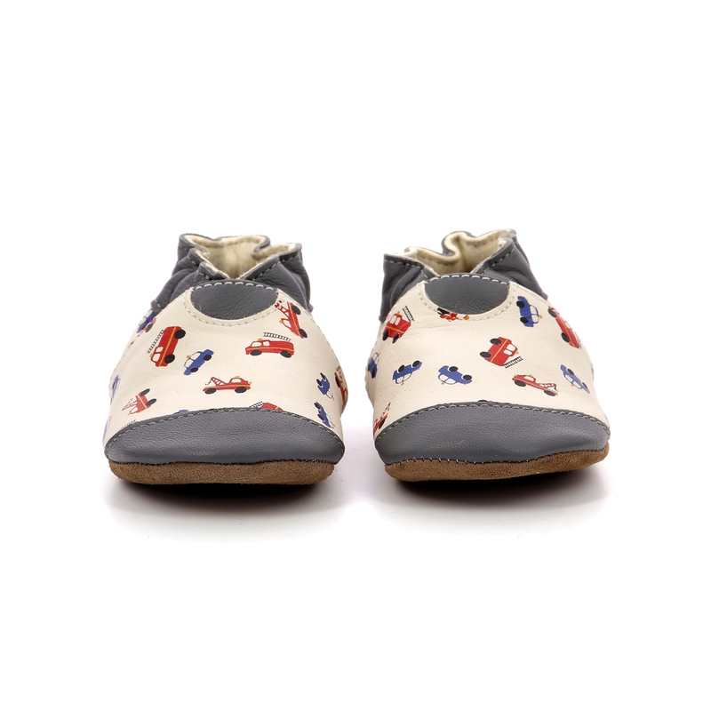 Chaussons cuir tannage vegetal Super Cars