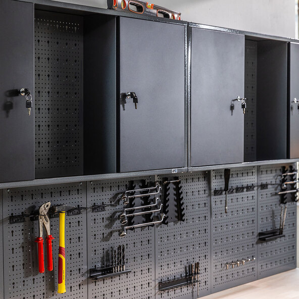 Werkstatt-Set Klaus, 2 Schränke, 240 cm