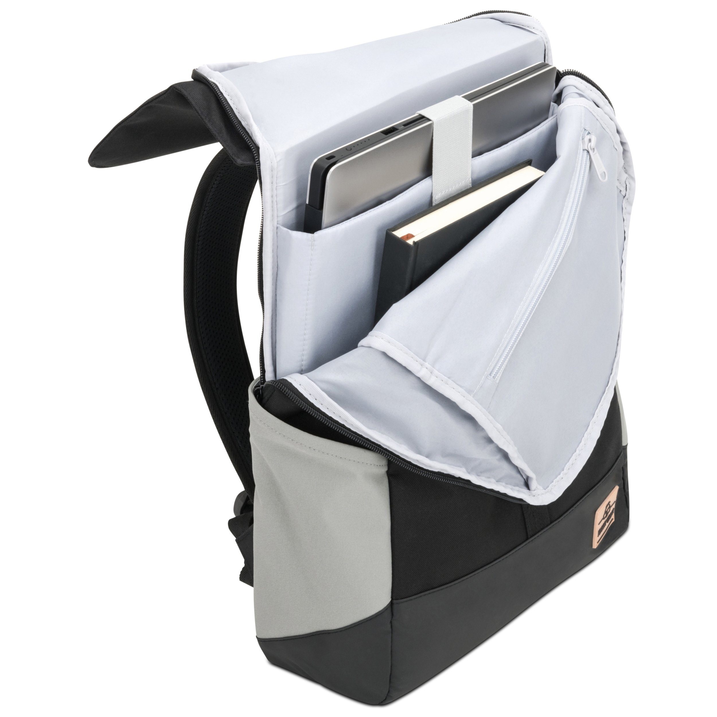 Johnny Urban Cityrucksack MIKA, Rolltop Damen Herren, Laptop Fach, Flexible Größe, Gepolstertes Laptopfach, Wasserabweisend