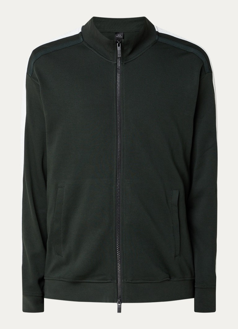 Armani Exchange sporta krekls ar logotipa joslu un sānu kabatām