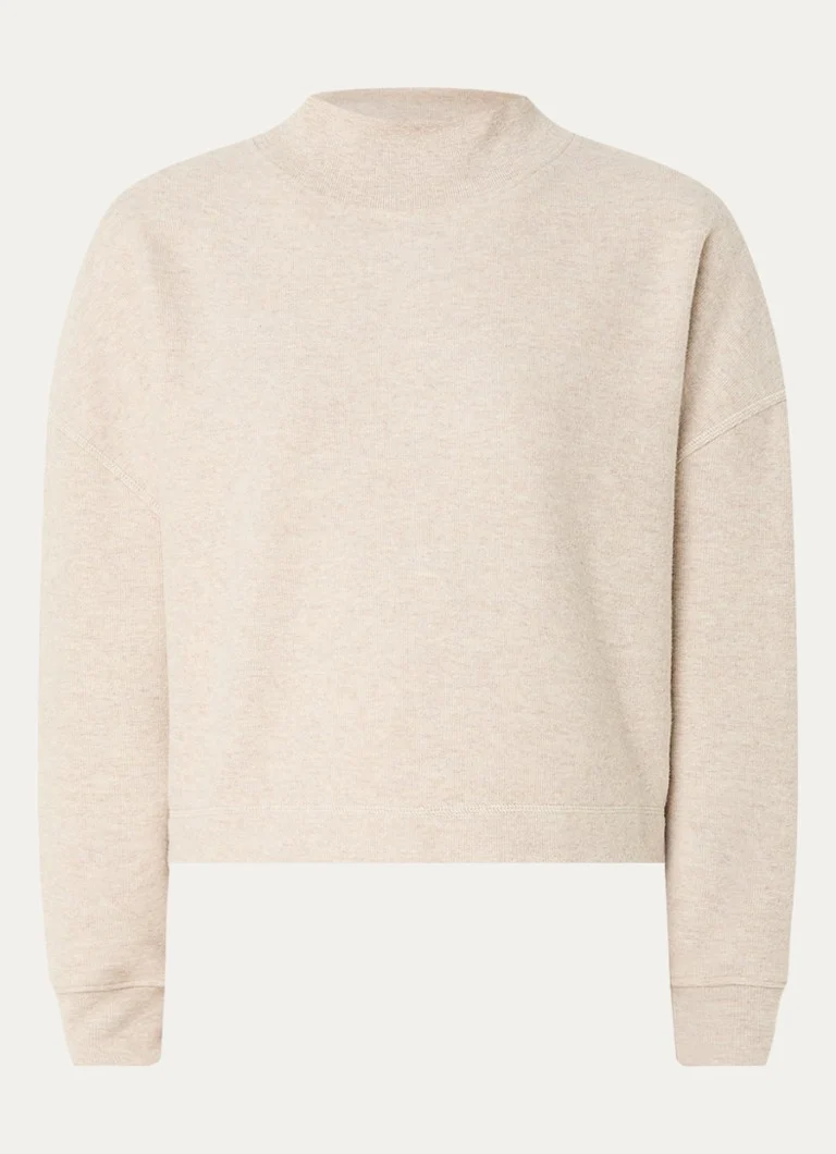 Moscow Darn sweater with stand-up collar