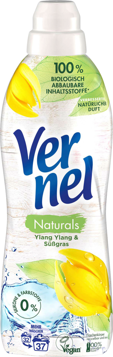 Weichspüler naturals Ylang Ylang & Süßgras 37 WL, 0,814 l