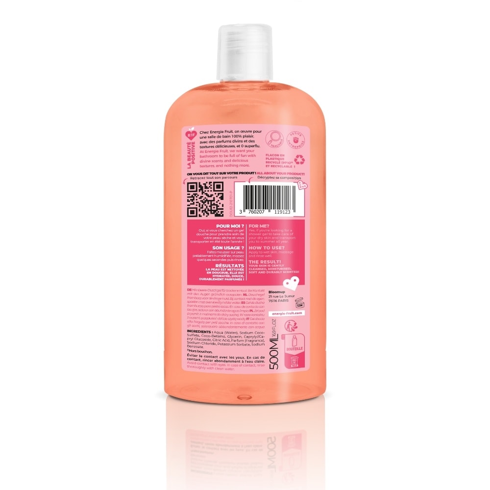 energie fruit MA DOUCHE SOIN |FRAMBOISE Gel douche pH neutre