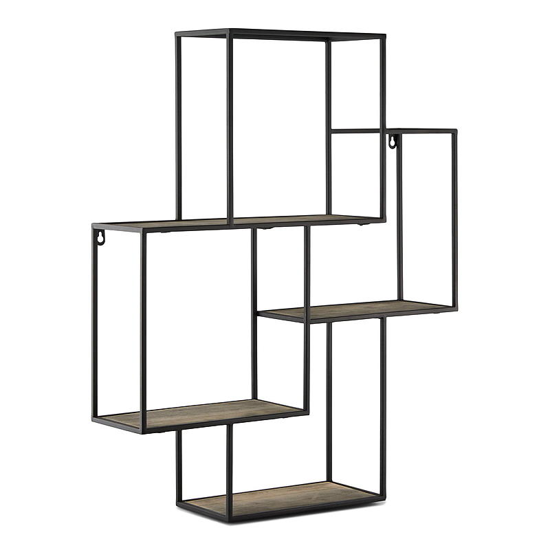 Home Metallhylle 60 x 15 x 74 cm m/trehyller