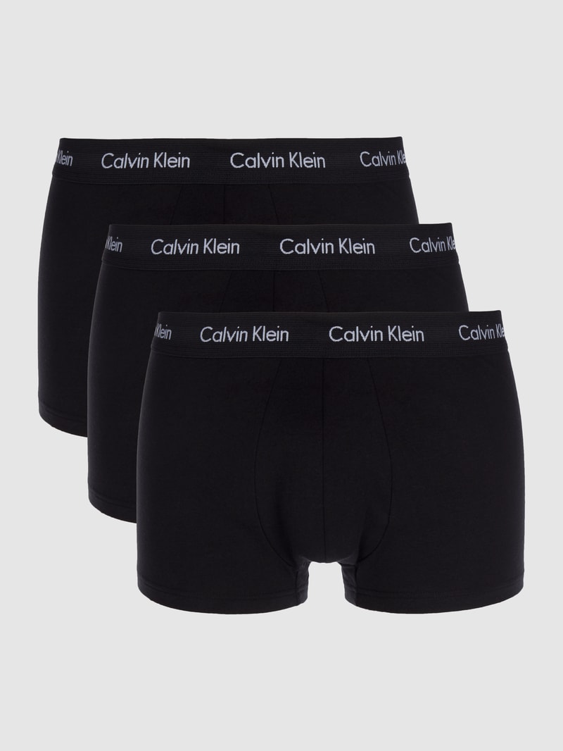 Trunks im 3er-Pack - kurzes Bein in schwarz