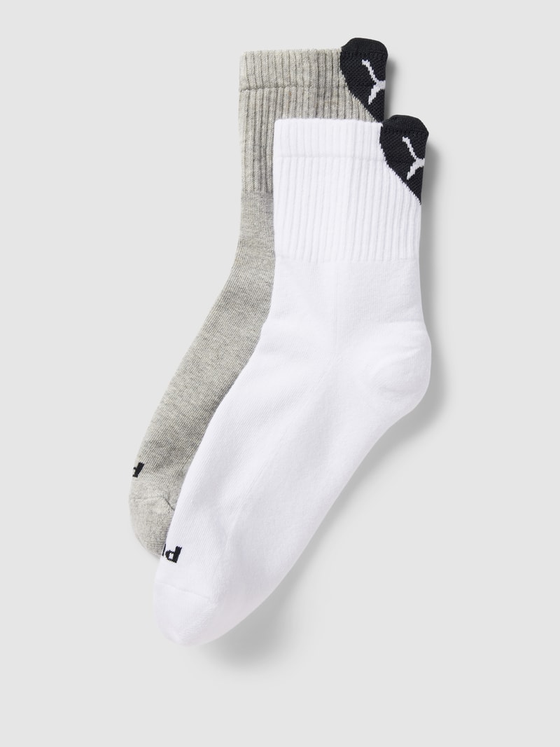 Socken mit Label-Details im 2er-Pack in weiß