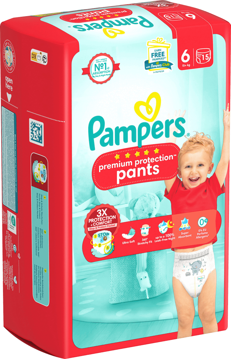Baby Pants Premium Protection Gr. 6 Extra Large (15+ kg), 15 St
