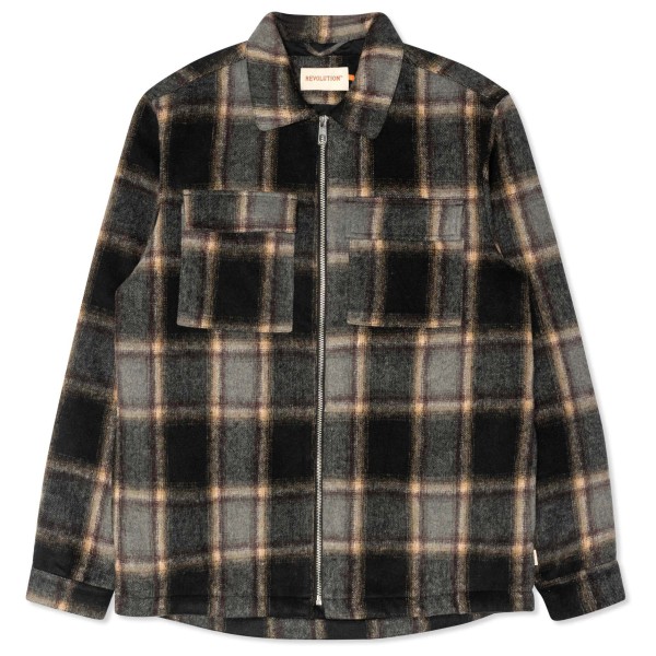 Revolution - Lined Overshirt with Zipper - Hemd