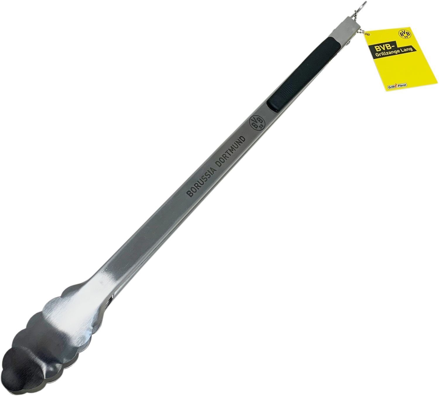 Grillfürst Grillzange Grillfürst Edelstahl Grillzange 54 cm - Borussia Dortmund Edition