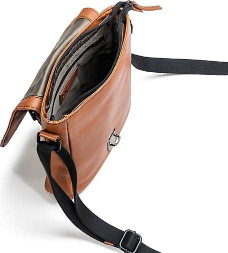 FARMHOOD Memphis Umhängetasche Leder 22 cm