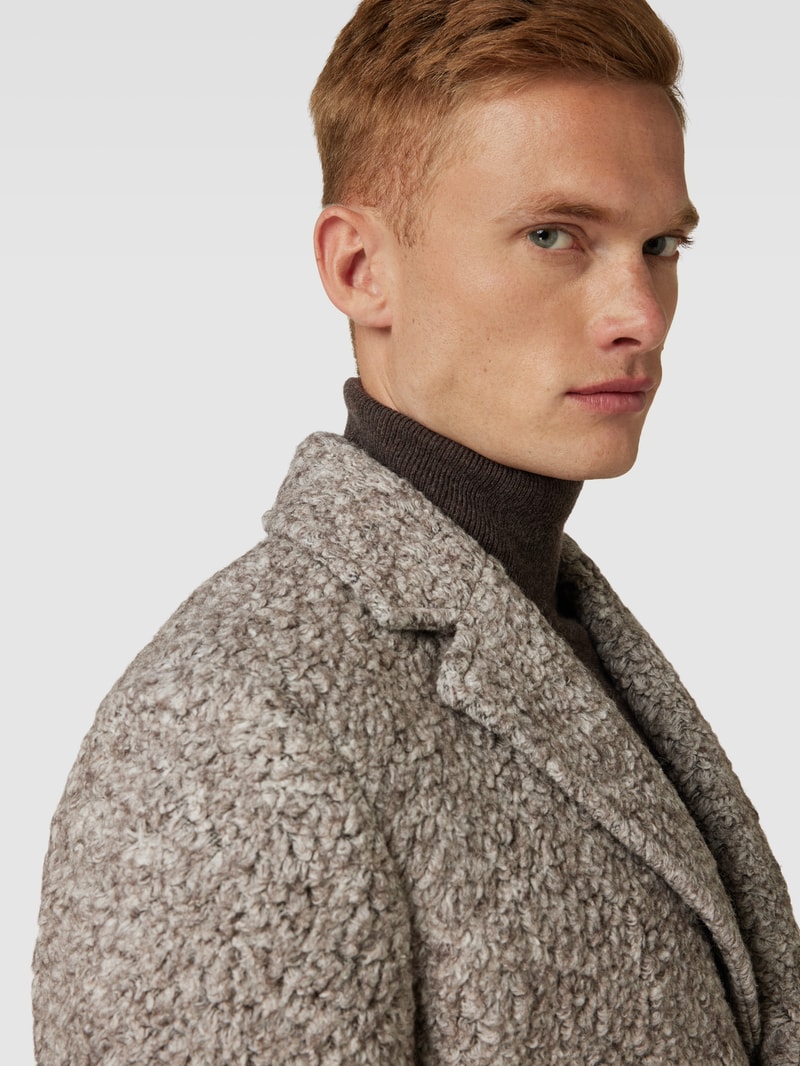 Kurzmantel mit Brusttasche Modell 'Lord' in beige