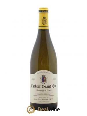 Chablis Grand Cru Hommage à Louis Jean-Paul & Benoît Droin (Domaine)  2021 - Lot de 1 Bouteille