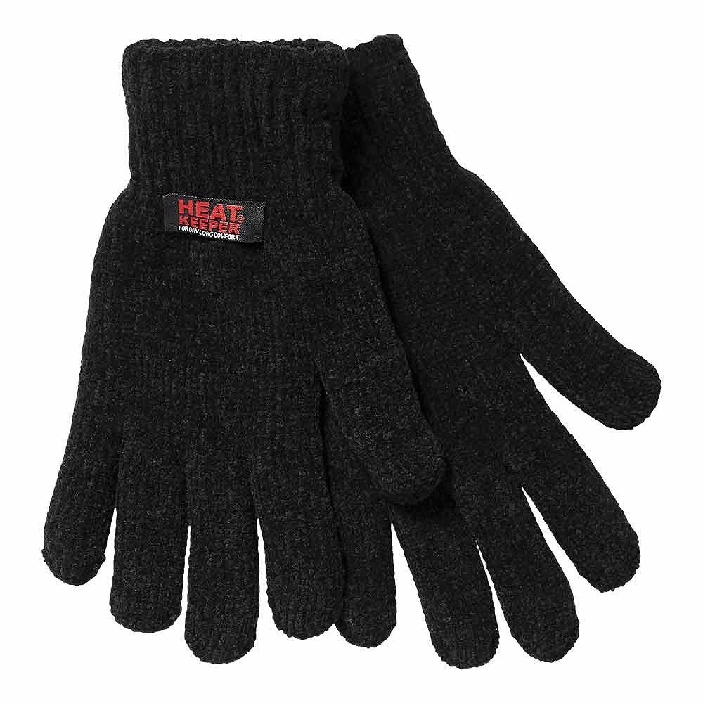 Heat Keeper Chenille Black Damen Thermohandschuhe